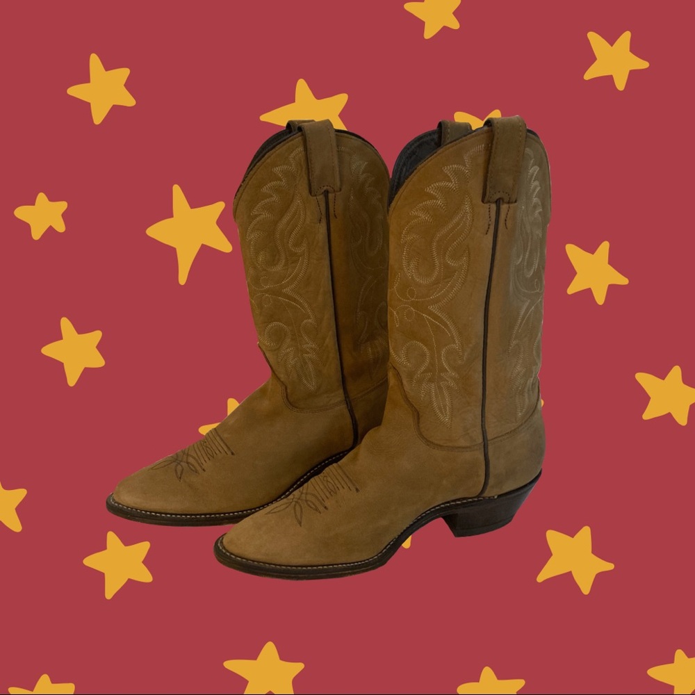 Justin women’s tan boots size 10